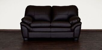 Muebles Dico Sofá 2 plazas de piel córdoba dark brown oferta