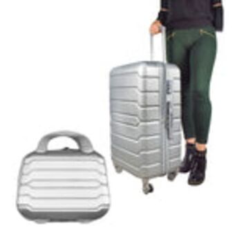 Waldos Set maleta silver grande 75cm + maleta de mano 25cm gratis! oferta