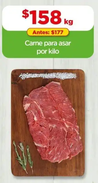 Bodega Aurrerá Carne para Asar pro kilo oferta