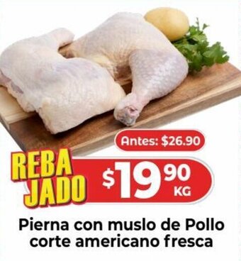 HEB Pierna con Muslo de Pollo Corte Americano Fresca oferta