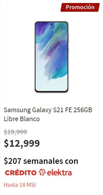 Elektra Samsung Galaxy S21 256GB Libre Blanco oferta
