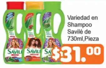 Variedad en Shampoo Savilé de 730ml