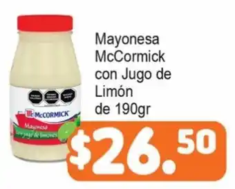 Merza Mayonesa McCormick con Jugo de Limón de 190g oferta