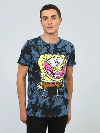 Playera tipo lavado bob esponja