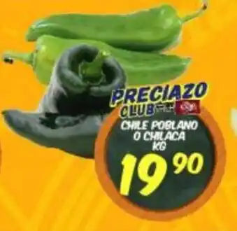 Alsuper Chile Poblano O Chilaca oferta