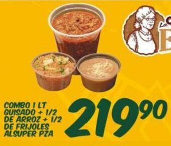Alsuper Combo 1 Lt, Guisado + 1/2, De Arroz + 1/2, De Frijoles Alsuper Pza oferta