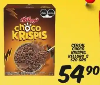 Alsuper Cereal Choco Krispis Kellogg's 620 grs oferta