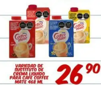 Alsuper Variedad De Sustituto De Crema Liquido Para Cafe Coffee Mate 468 Ml oferta