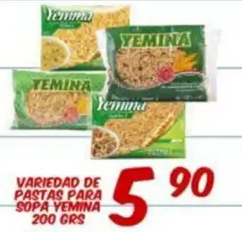 Variedad De Pastas Para Sopa Yemina 200 Grs