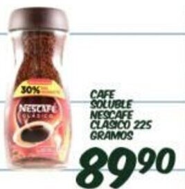 Alsuper Cafe Soluble Nescafe Clasico 225 Gramos oferta