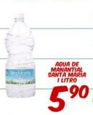 Alsuper Agua De Manantial Santa Maria 1 Litro oferta