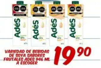 Variedad De Bebidas De Soya Sabores Frutales Ades 346 ML A Escoger