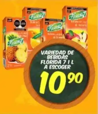 Alsuper Variedad De bebidas Florida 7 I L A Escoger oferta