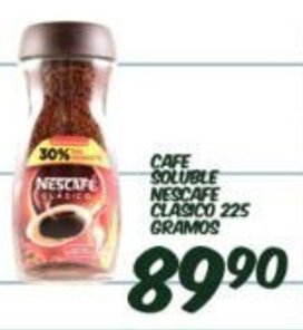 Cafe Soluble Nescafe Clasico 225 Gramos