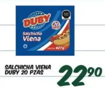 Alsuper Salchicha Viena Duby 20 Pzas oferta