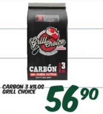 Alsuper Carbon 3 Kilos Grill Choice oferta