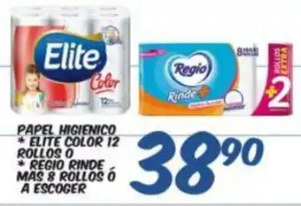 Alsuper Papel Higienico Elite Color, Regio Rinde, oferta