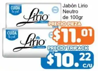 Jabón Lirio Neutro de 100g