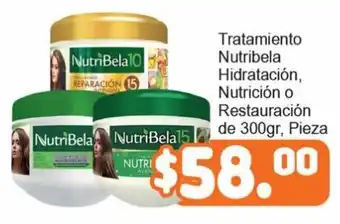 Tratamiento NutriBela Hidratación, Nutrición o Restauración de 300g, pieza