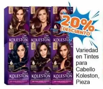 Variedad en Tintes para Cabello Koleston, pieza