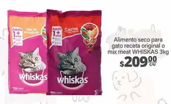 Alimento seco para gatos whiskas 3kg