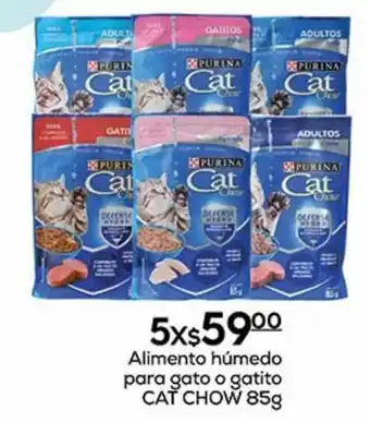 Alimento húmedo para gato o gatito cat chow 85g x 5