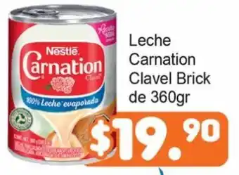 Leche Carnation Clavel Brick de 360g