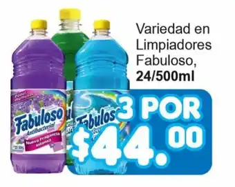 Variedad en Limpiadores Fabuloso, 3/24/500ml