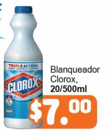 Blanqueador Clorox 20/500ml