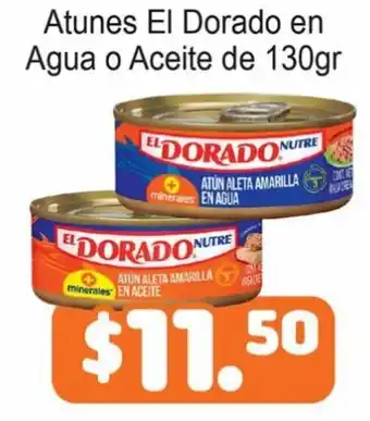 Atunes El Dorado en Agua o Aceite de 130g