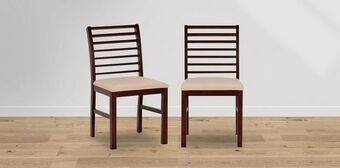 Muebles Dico Paquete 2 sillas boss nogal oferta