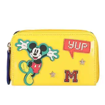 Cartera bi-fold w capsule color amarillo modelo hbiride13cw