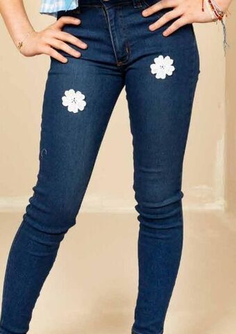 Jeans con crochet talla: 12-16 kansas teens