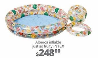 La Comer Alberca inflable just so fruity intex oferta