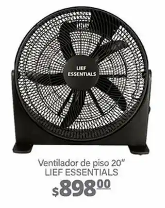 La Comer Ventilador de piso 20" lief essentials oferta