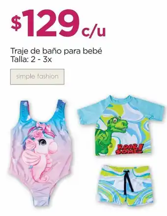 Traje de baño bebé