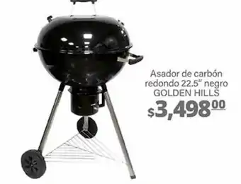 La Comer Asador de carbón redondo 22,5" negro golden hills oferta
