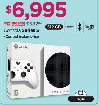 Chedraui Consola xbox series s 512gb blanco oferta