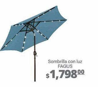La Comer Sombrilla con luz fagus oferta