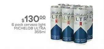 Fresko 6 pack cerveza michelob ultra 355ml oferta