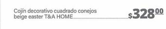 Fresko Cojín decorativo conejos t&a home oferta