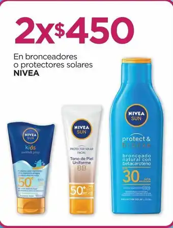 Chedraui Bloqueador solar nivea x2 oferta