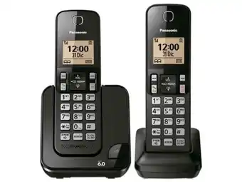 Teléfono inalámbrico digital panasonic kx-tgc352meb, pantalla 1.6