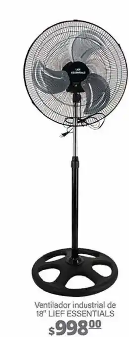 Fresko Ventilador industrial de 18" lief essentials oferta
