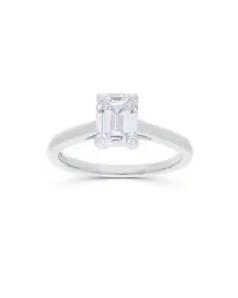Joyerías Bizzarro Anillo de compromiso solitario de oro blanco 14k con 150pts de diamante (si) (ef) oferta