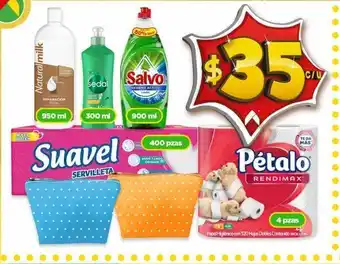 Bodega Aurrerá Papel higiénico pétalo 4pzas oferta
