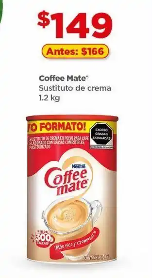 Bodega Aurrerá Sustituto de crema coffe mate 1.2kg oferta