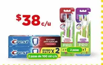 Bodega Aurrerá Pasta de dientes crest 2pzas 100ml oferta