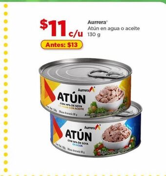 Bodega Aurrerá Atún en agua o aceite aurrera 130g oferta