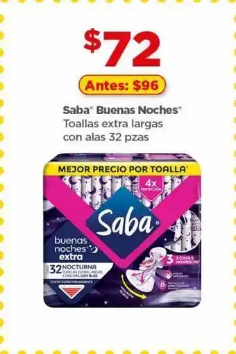 Bodega Aurrerá Toallas femeninas 32pzas oferta